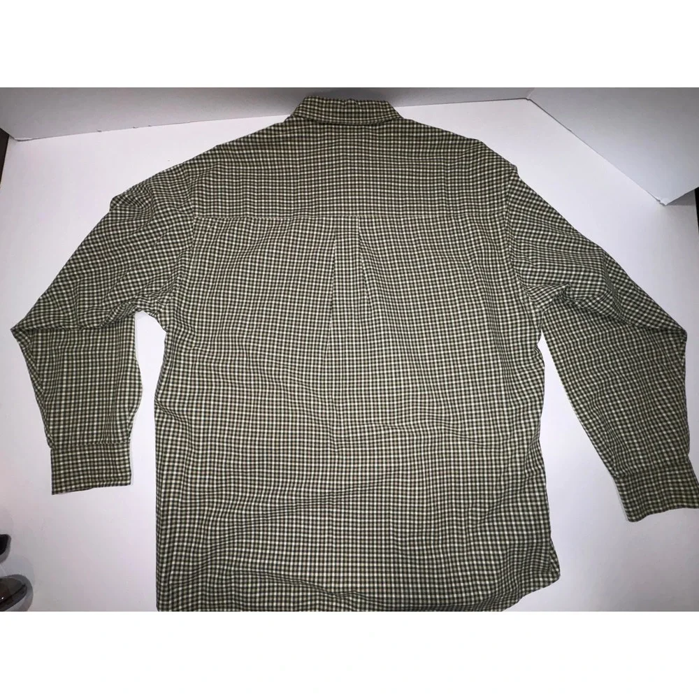 2 Mens Haggar Generations Red & Green Plaid‎ Button Down Shirt XL Classic Fit